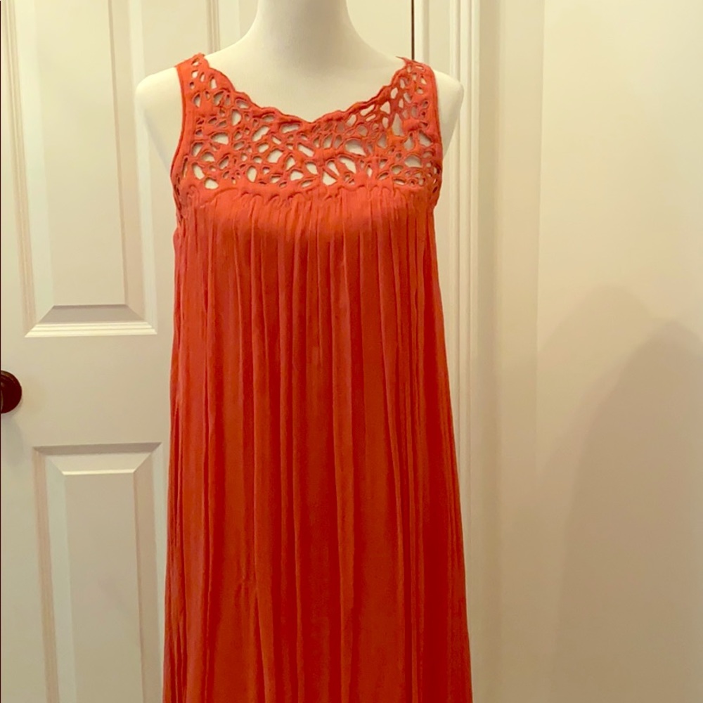 Classy,burnt orange summer dress